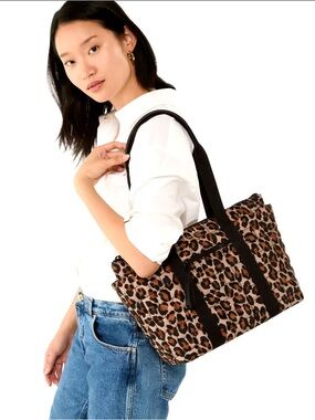 Kate Spade Camden Spotted Leopard Medium Tote Brown Multi NWT